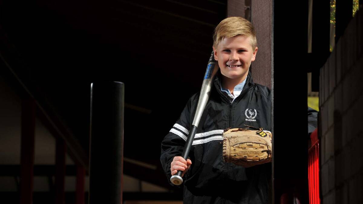 Sturt Public School student Troy Piercy, 11, became the first Riverina boy to be selected in the NSW PSSA boys softball team to play in next month’s championships. Picture: Addison Hamilton