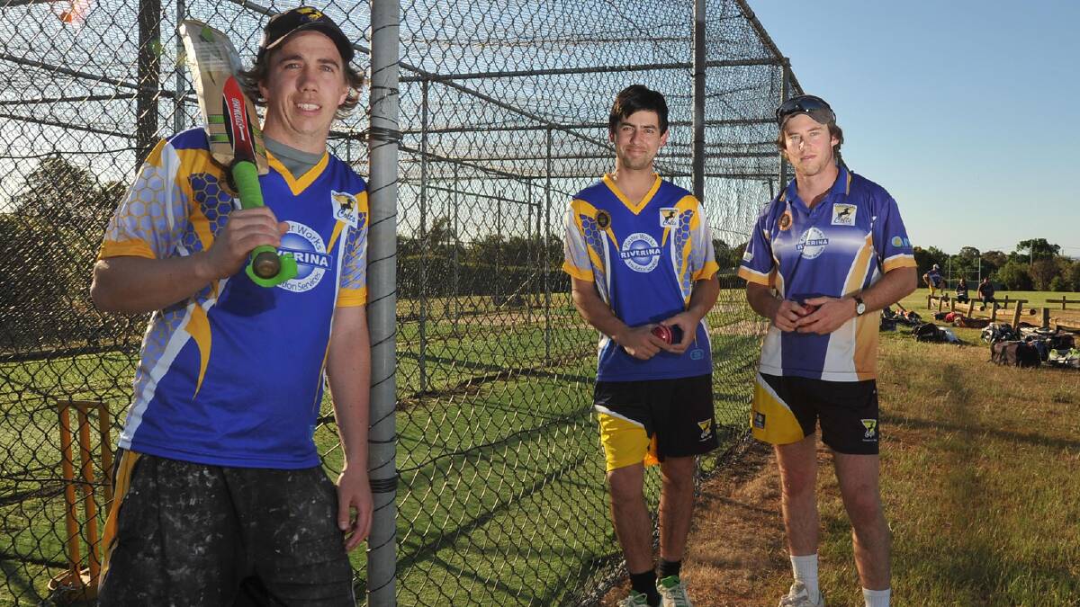 (from left) New Kooringal Colts coaches Jeremy Bunn and Ben Tett with new captain Keenan Hanigan. Picture: Michael Frogley