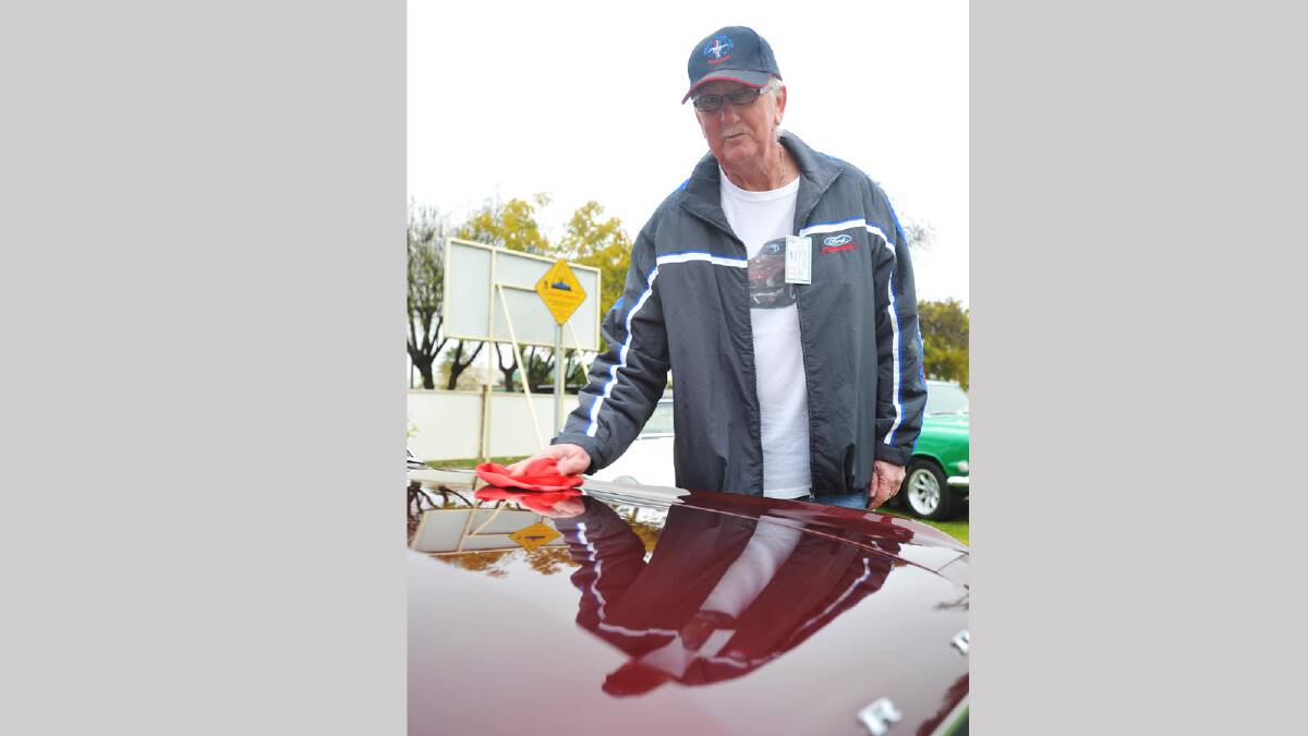 Wagga Veteran Vintage Motor Car rally - Lyle Gilchrist with his 1966 Mustang. Picture: Alastair Brook