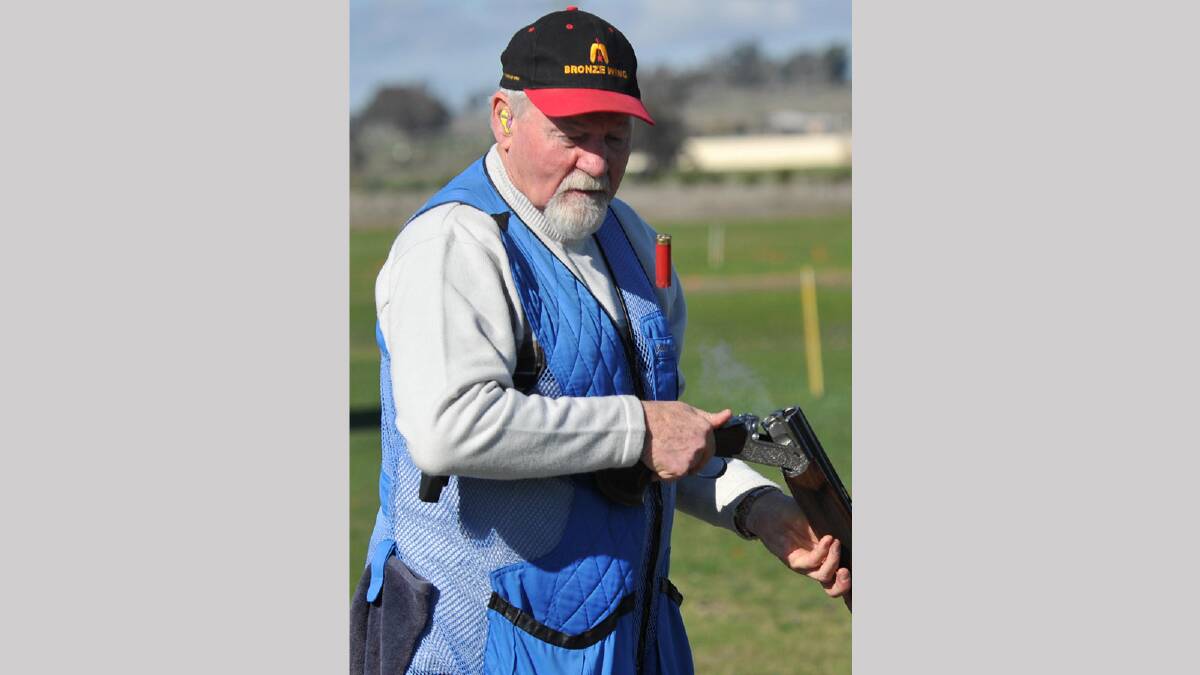 Riverina Zone Clay Target Shooting Carnival - Colin Kneebone of Wagga. Picture: Michael Frogley