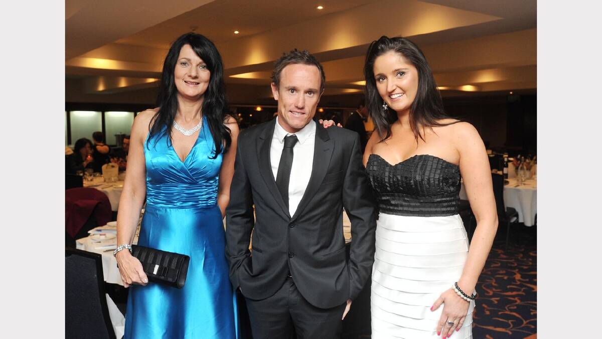 Michelle Steel, Ryan Miller and Sarah Wentworth-Perry at the Crow Awards. Picture: Alastair Brook