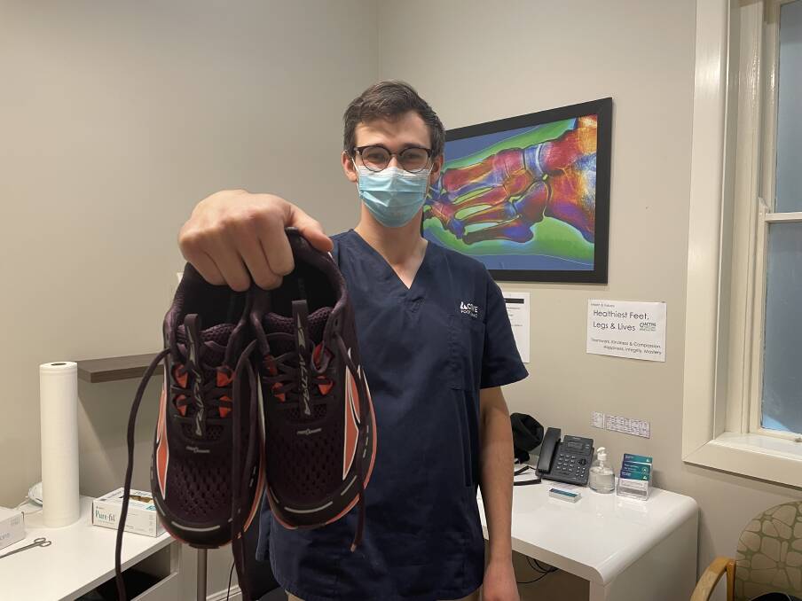 Podiatrist Matthew Angel says a spike in walking and jogging during lockdown has been hard on the city's feet. Picture: Penny Burfitt