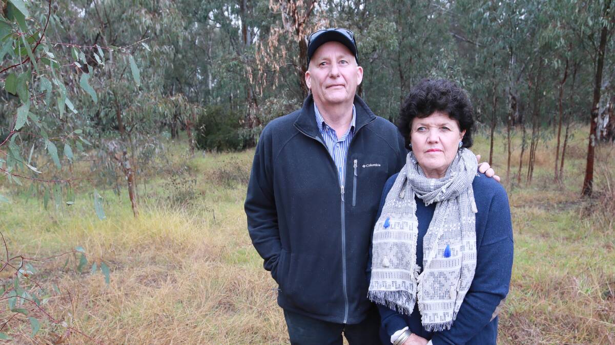 SPEAKING OUT: Farmers Charlie and Tana Webb submitted a complaint after feeling disrespected by TransGrid over their land concerns. Picture: Les Smith