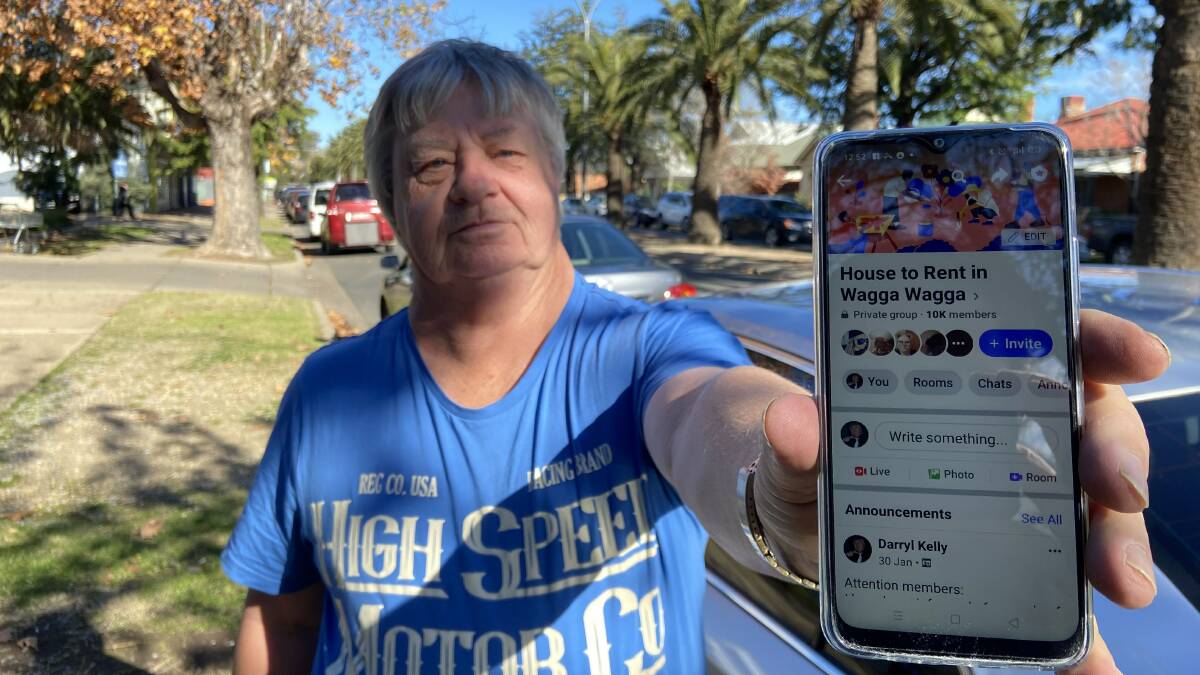 NO HOPE: Facebook admin Darryl Kelly said the current market is unlike anything he has seen in 10 years of running Wagga's most popular rental page. New figures show rentals are harder to find and more expensive than ever. 
