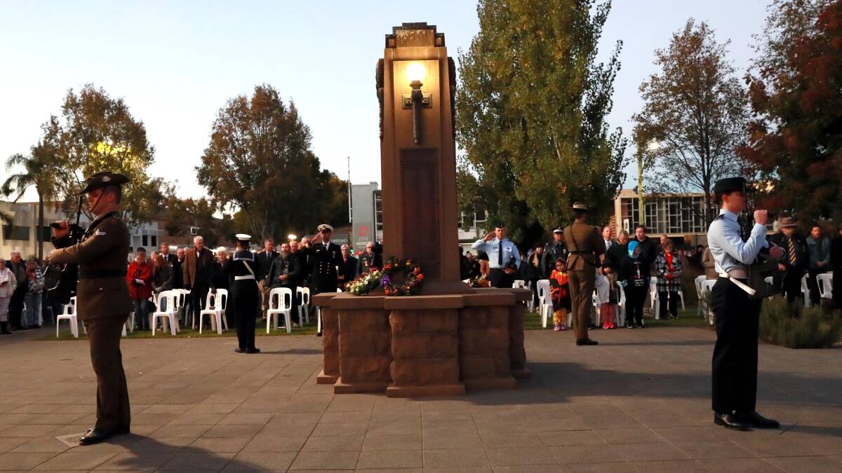 Wagga held the Anzac Day dawn service after last year's was cancelled due to COVID-19. Picture: Les Smith