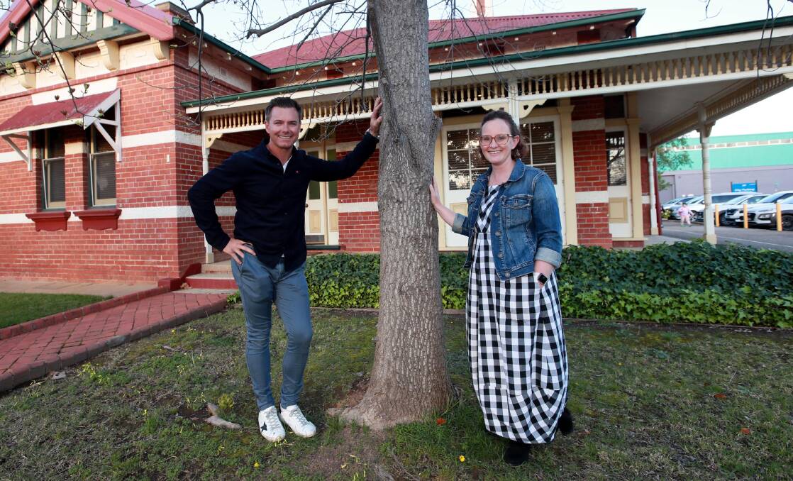 Phoebe Christison and Ben Dransfield are gearing up for a new, alternative childcare centre at 133 Peter Street. Picture: Les Smith