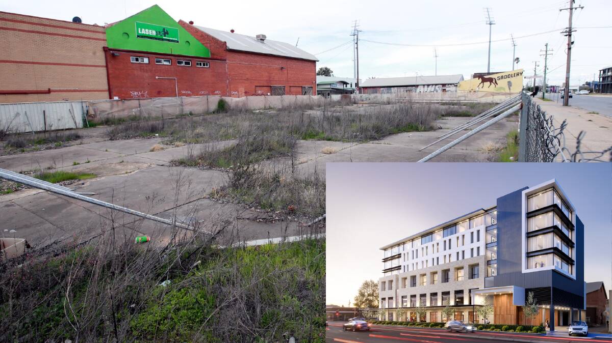 NEW LIFE: The long-empty lot at 7 - 9 Baylis Street has been sold with an approval for a four-star hotel development with hopes the industry will bounce back after the NSW lockdown. Picture: Les Smith/ Supplied