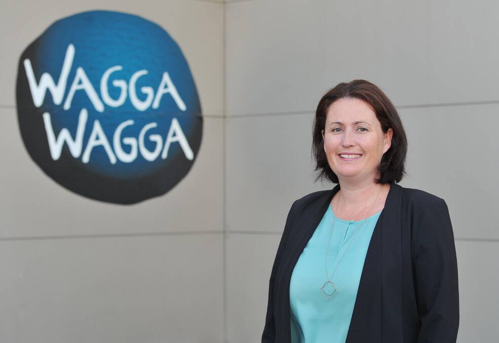 UPDATE: Vanessa Keenan was among the councillors who voted in favour of a refresh of the city brand, which includes the Wagga blob (pictured). The update will be considered in the next council budget. Picture: Kieren L Tilly 