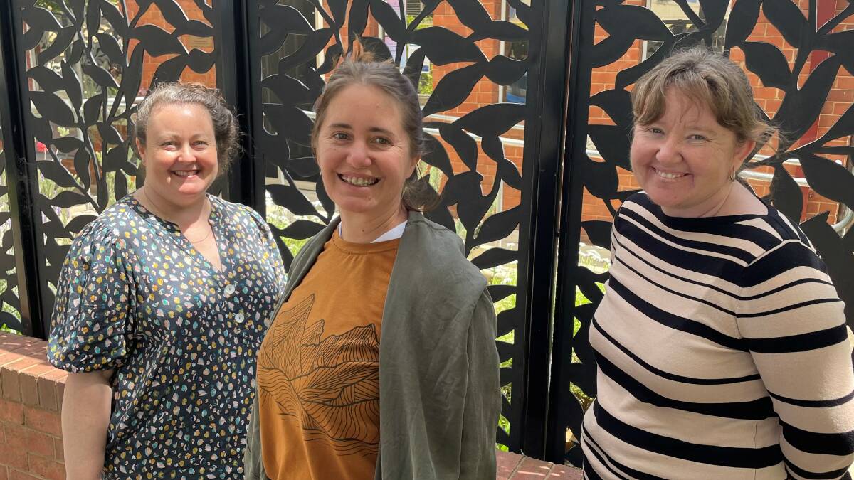 HOPE FOR CHANGE: Wagga Women's Centre's Laura Andersen, Clare Kendall and Leah Anderson hope part of the new domestic violence funding will benefit Wagga. Picture: Penny Burfitt