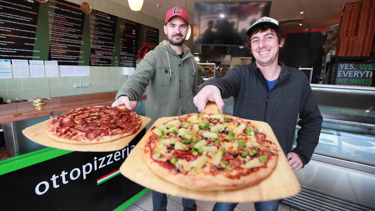 New Otto's owners Jacob Karlin and Dean McKee are making some changes at the pizzeria. Picture: Les Smith