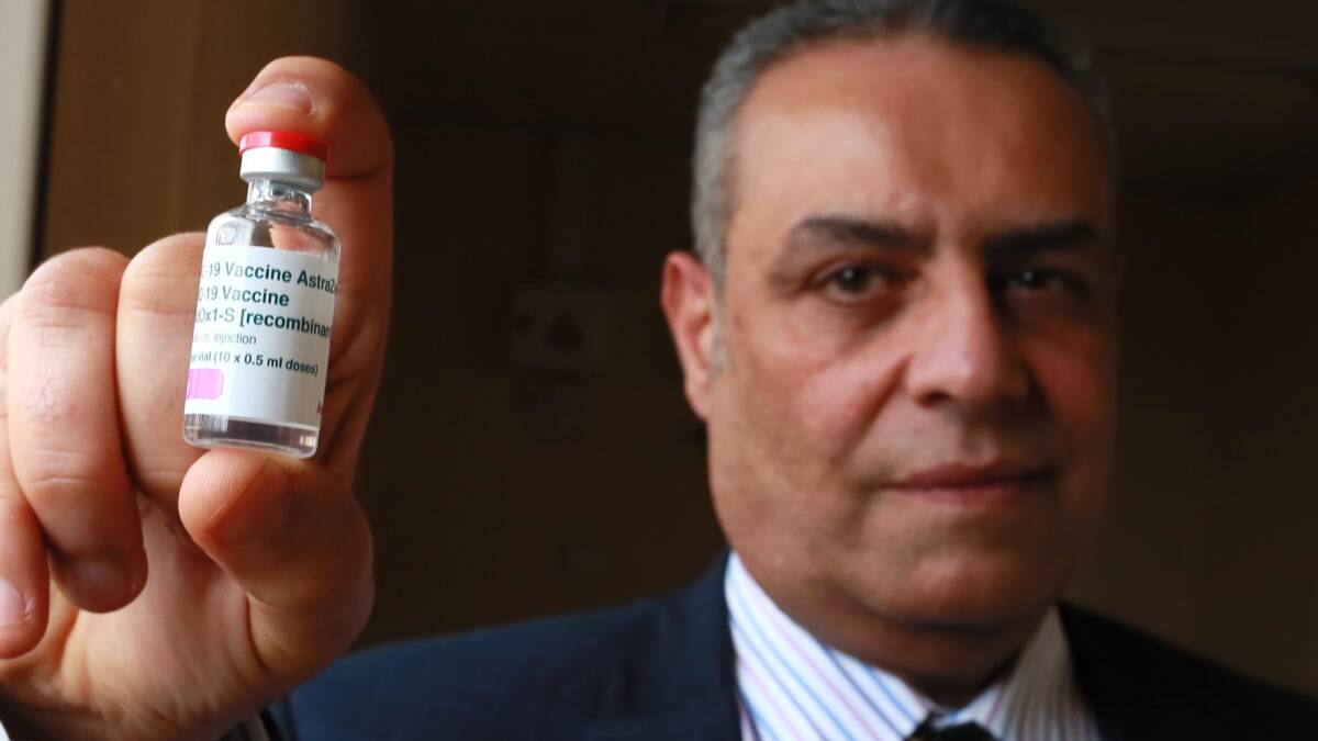 COVID CHANGES: Dr Ayman Shenouda supports changes to the AstraZeneca age range but said it could impact ongoing vaccine hesitancy in Wagga. Picture: Les Smith