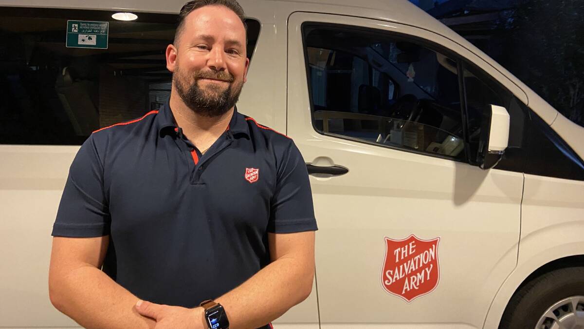 Salvation Army member Matt George has been running the van for 12 months. Picture: Penny Burfitt