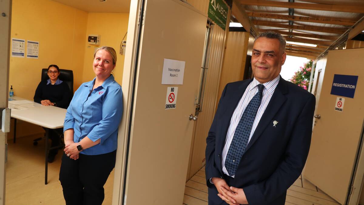 BEST DEFENCE: Wagga' Respiratory Clinic at Glenrock Country Practice has seen hundreds coming forward for jabs since Victoria saw a fresh outbreak of COVID cases. 