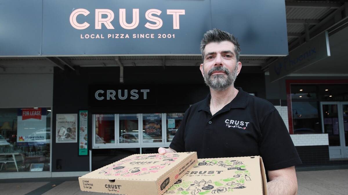 LOCAL HEART: Wagga-born George Liakatos has run Crust for 10 years and says franchises are important in the community. Picture: Les Smith