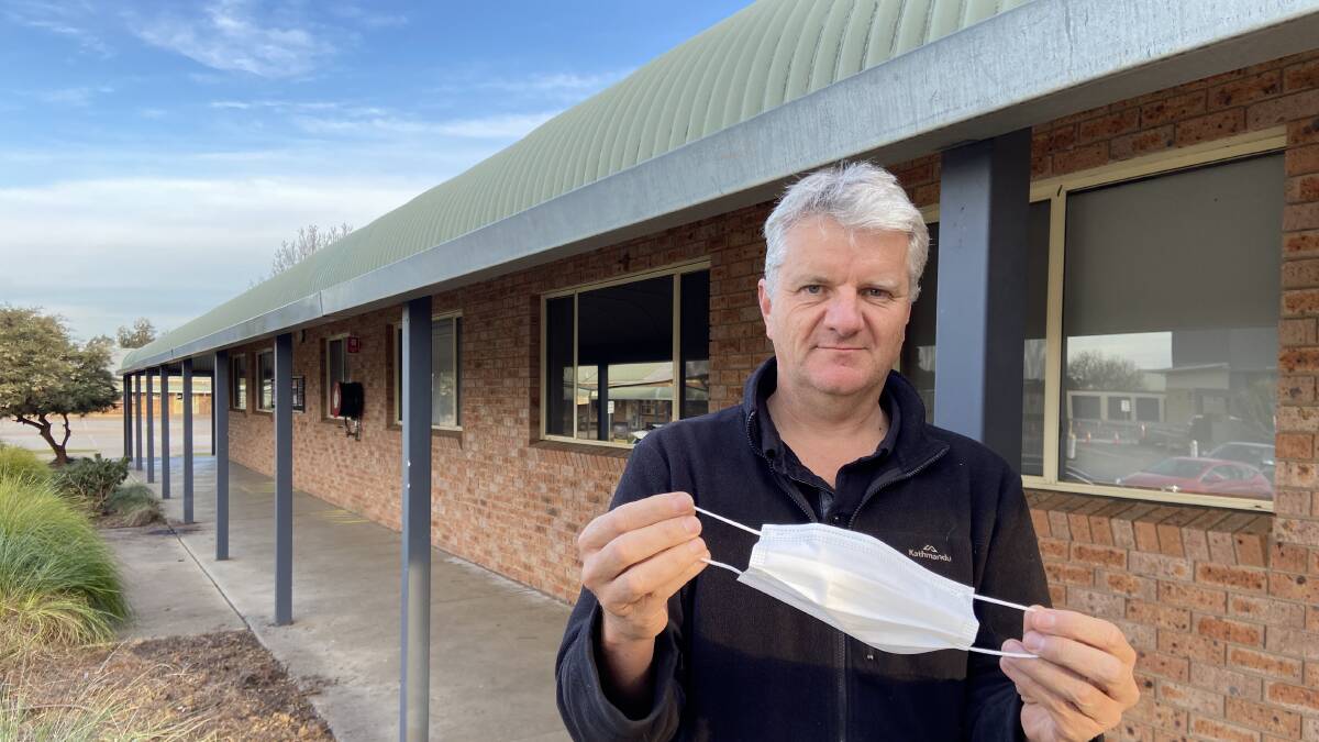 MAKS OPTIONAL: Wagga Christian School principal Phillip Wilson confirms they will encourage but not mandate masks under the Department of Education's COVID framework. Picture: Penny Burfitt