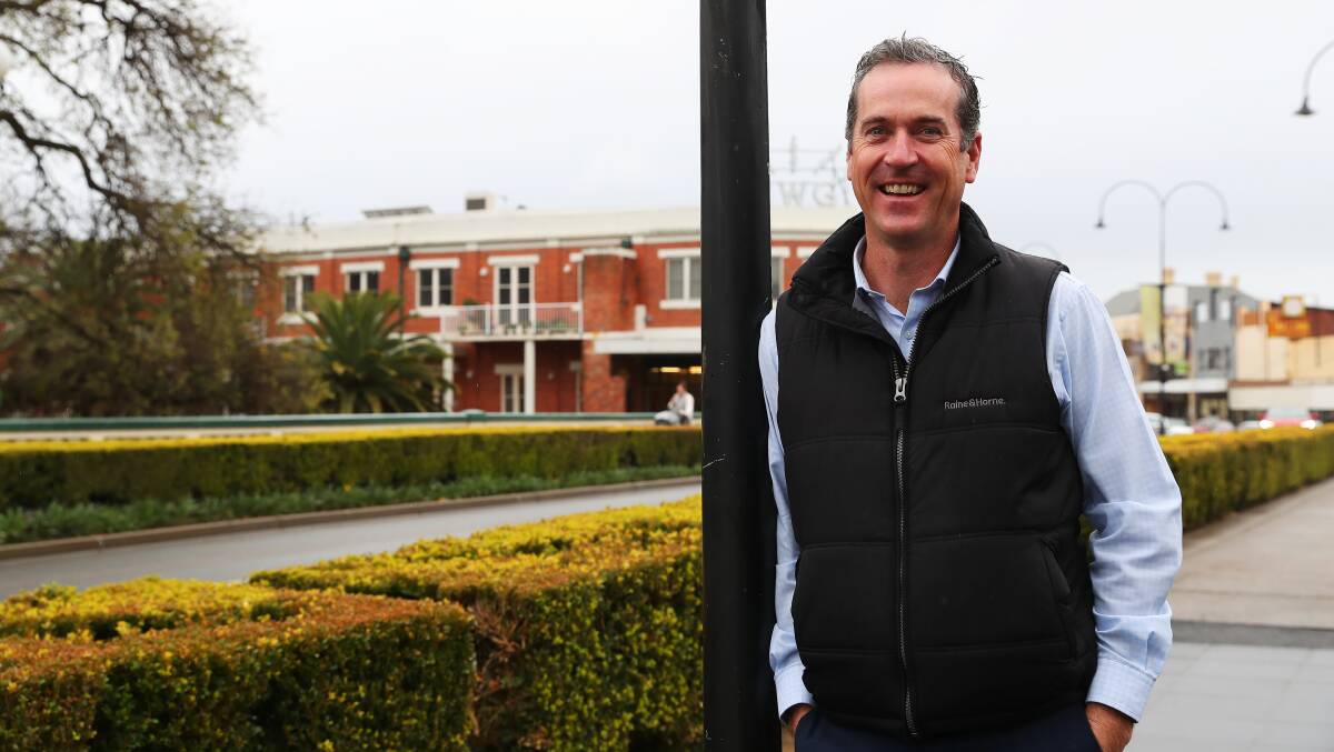 ROOM TO MOVE: Raine and Horne's Mathew Longmore says high prices in wagga are seeing people turn to small towns, and all they have to offer. Picture: Emma Hillier