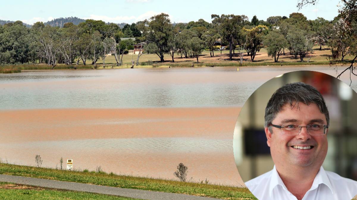 PIPE DREAM: Wagga Council General Manager Peter Thompson (inset) says a series of pipe discovered along a potential pipeline route could slash costs and fast-track the Lake Albert Pipeline.