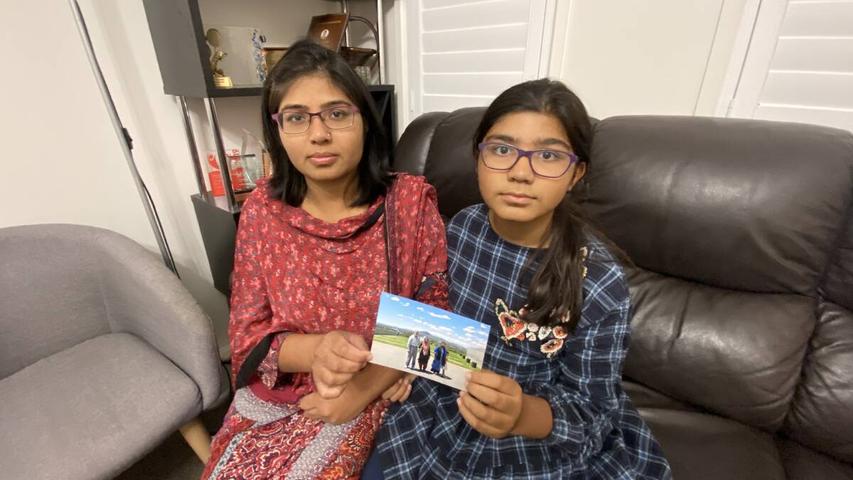 Dr Saba Nabi and her daughter Ariba are scared for their relatives (pictured) stuck in India's escalating COVID outbreak. Picture: Penny Burfitt