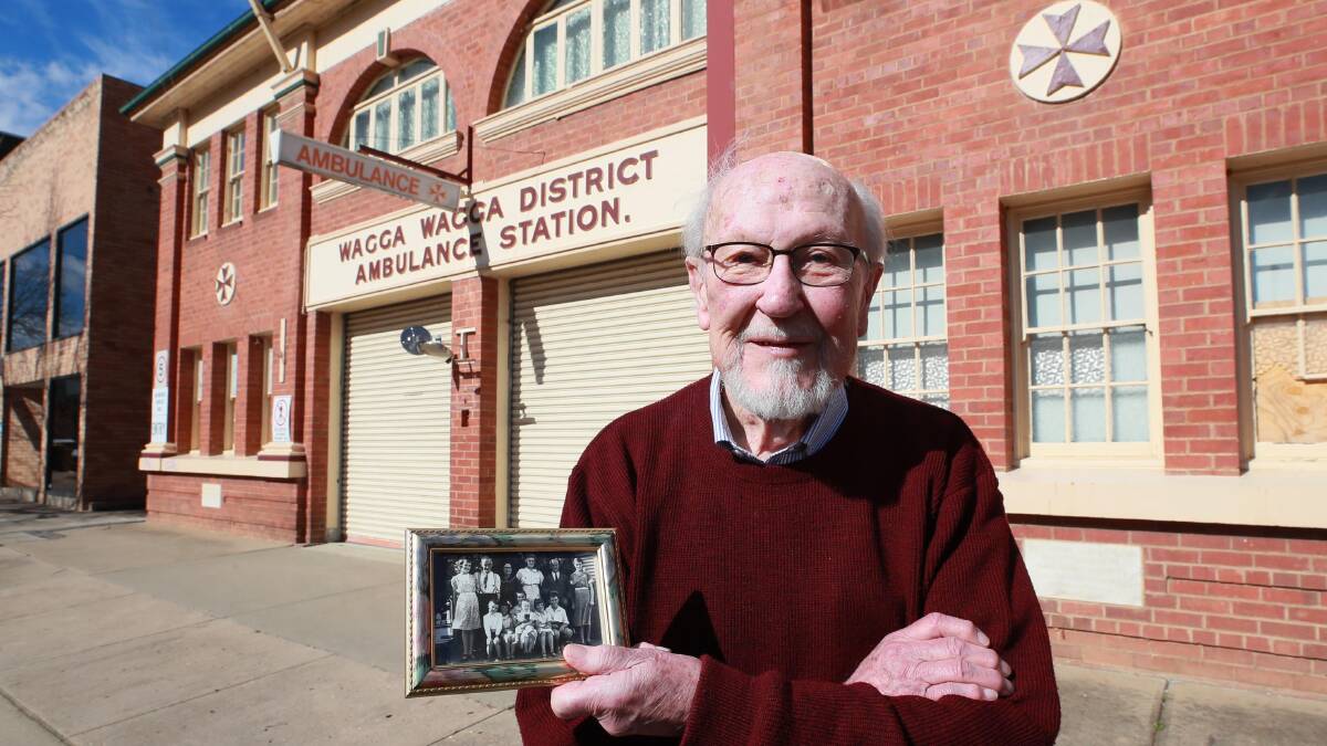 HOME IS WHERE THE HEART IS: Father Tony Loth lived in Wagga's historic Ambulance Station for 16 years as a child. Picture: Les Smith