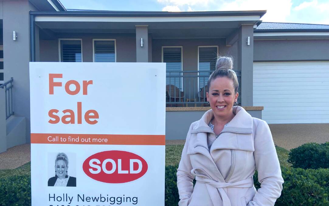 PROFITABLE: Holly Newbigging says most homes are selling at the top end of the sale scale during a near unprecedented period of growth for Wagga. Picture: Penny Burfitt