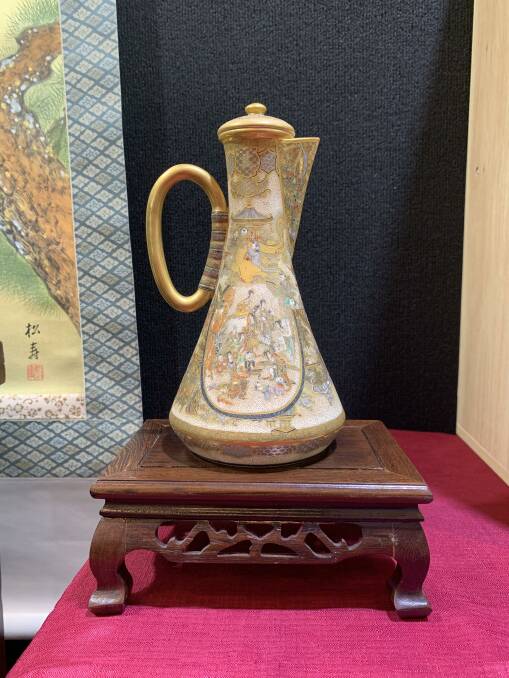 This 19th century Japanese Ewer is valued at over $19,000 and is 'museum quality'. Picture: Supplied