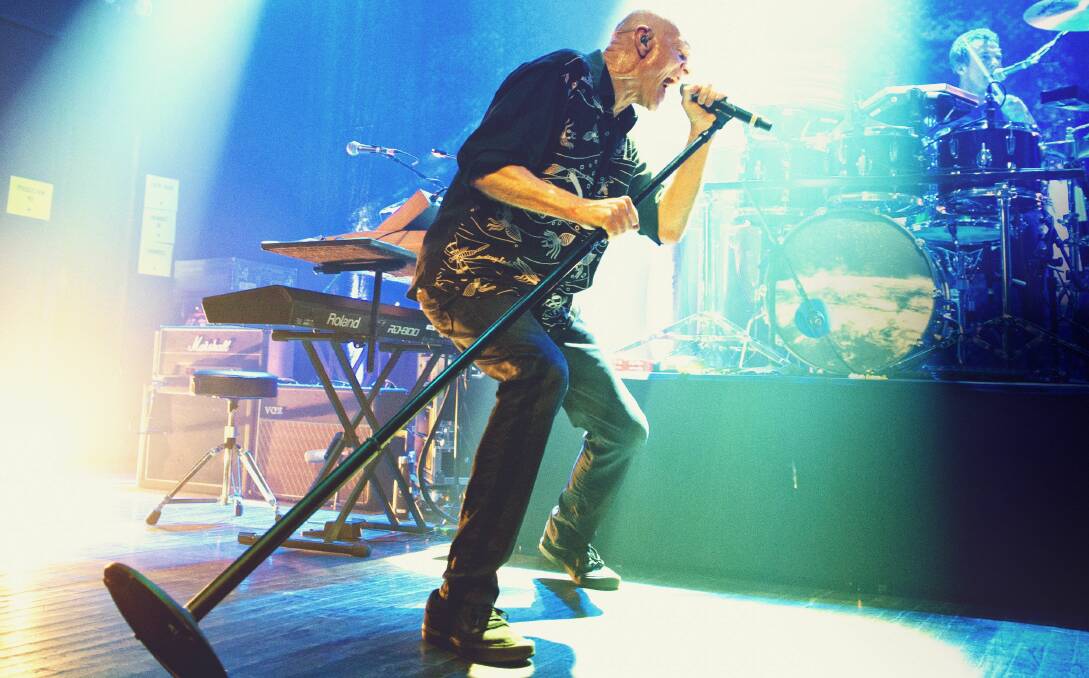 PLAYING LIVE: Midnight Oil singer Peter Garrett. Picture: DANA DISTORTION