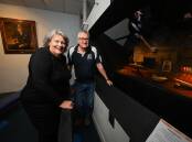 HISTORY: Greater Hume Councillor Heather Wilton with Holbrook Submarine Museum curator Morrie Jeppensen welcomed the lease renewal. Picture: MARK JESSER