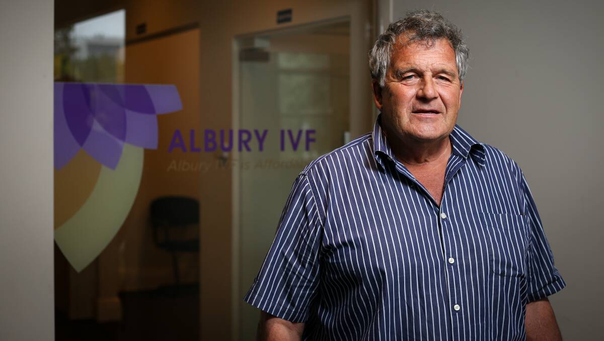 EXPENSIVE PROCESS: Albury IVF medical director Scott Giltrap says there should be a nation-wide financial assistance program for people seeking IVF treatment. Picture: JAMES WILTSHIRE