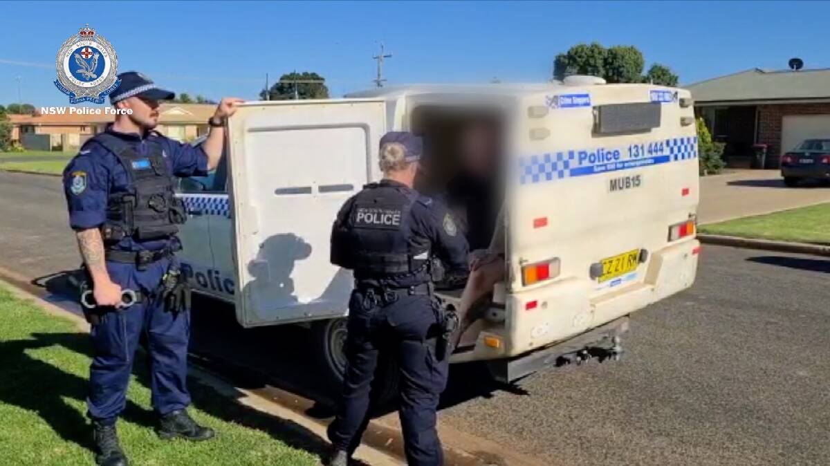 Police raided a property in Hanwood as part of investigations by Strike Force Midriff. Picture: NSW Police Force