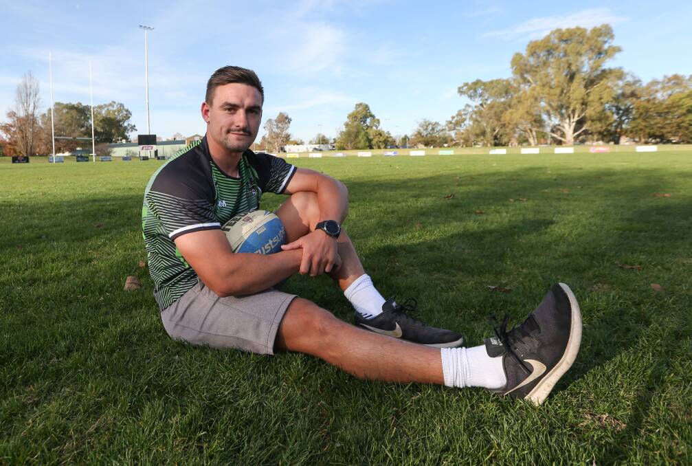 LEAGUE OF HIS OWN: James Olds is back with Albury Thunder and could play for Wales in the World Cup later this year. Picture: TARA TREWHELLA