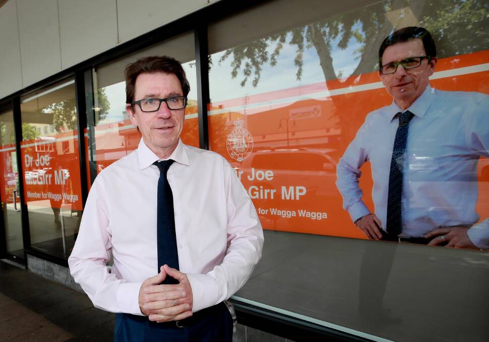 Member for Wagga Dr Joe McGirr. Picture: Les Smith