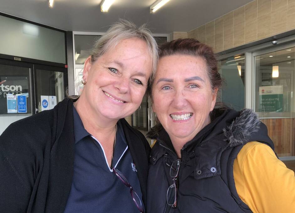 ON THE STREET: Local women Conny Blacklock and Diane Brennan welcomed news of the leadership spill on Monday.