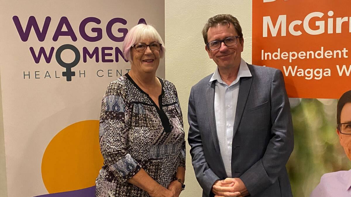 Leonie White was named the 2022 Wagga Local Woman of the Year on Tuesday by Wagga MP Joe McGirr. Picture: Joe McGirr's office