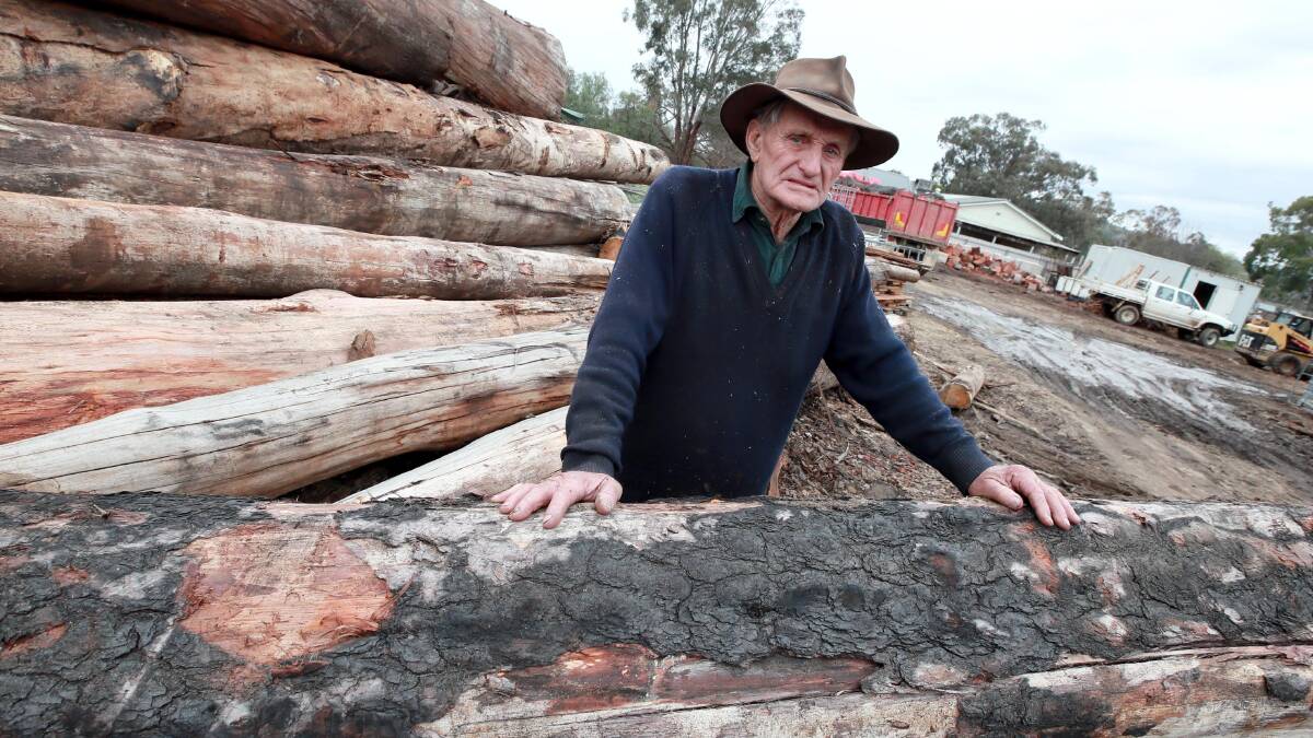 Leigh Campbell said that the inability for small timber mill's to source materials in recent years has made many businesses like his unviable. Picture: Les Smith