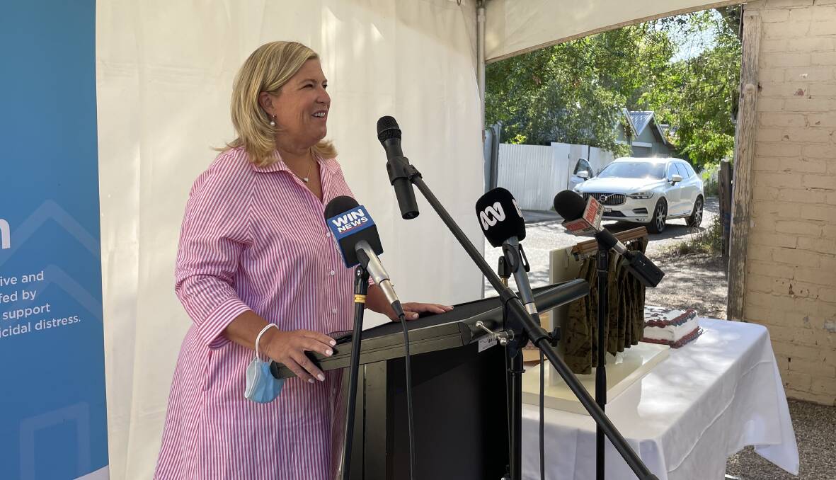 Minister for Regional Health, Bronnie Taylor, in Wagga last week. Picture: Emily Wind