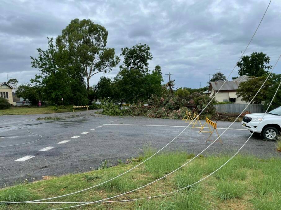 Roughly 400 customers remain without power following severe storms in Narrandera overnight. Picture: Steph Cooke MP
