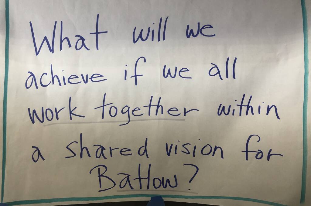 The initial question put forward by the community, which helped for the basis of the resilience hub. Picture: Joe McGirr