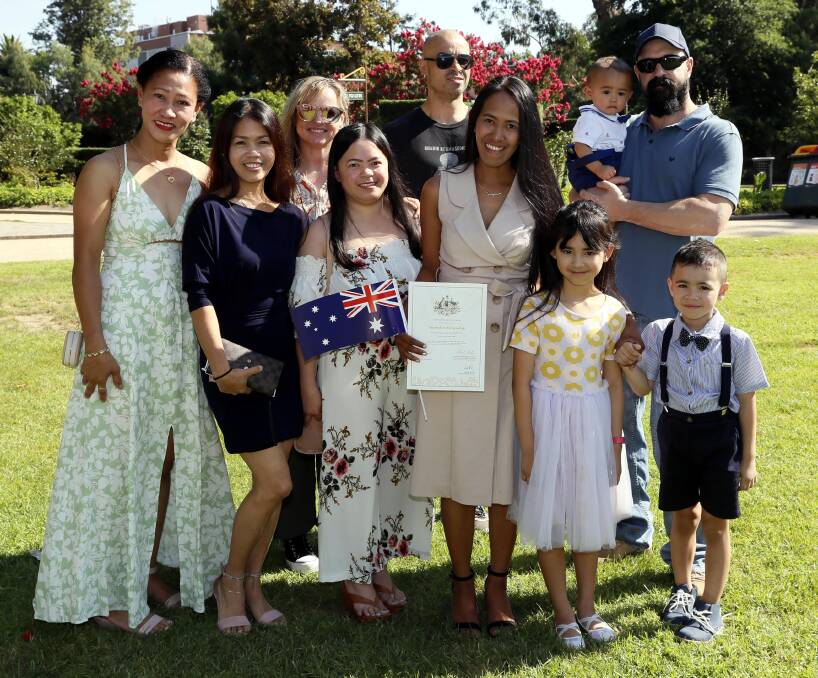 17 adults and one child were welcomed as official Australian citizens during a ceremony in Wagga on Australia Day. Pictures: Les Smith