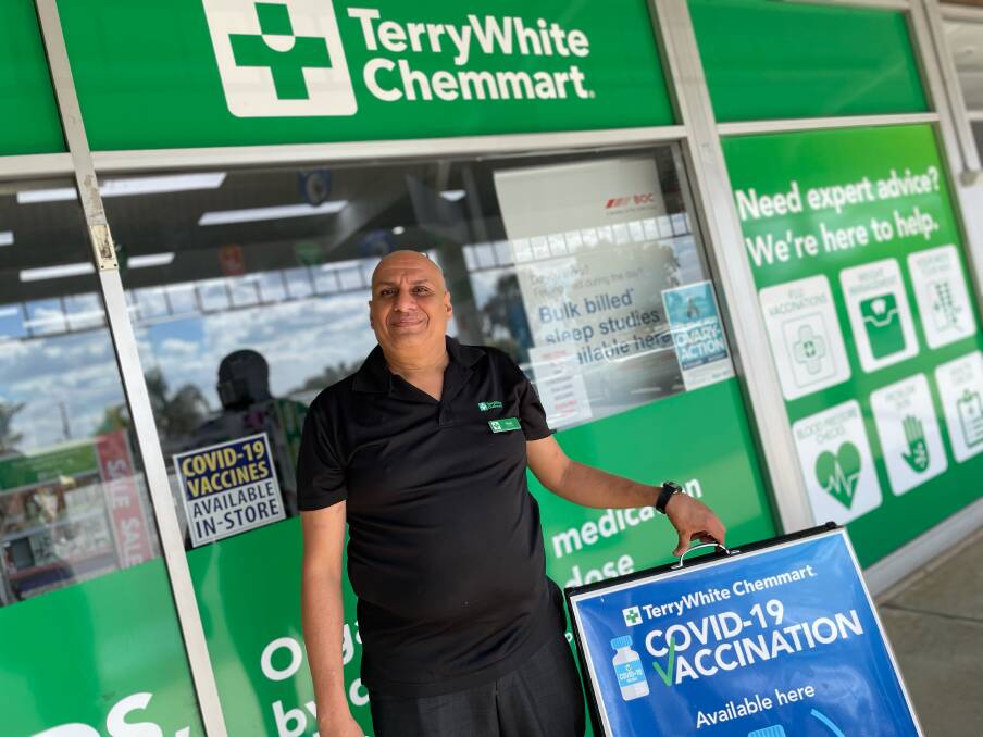 ROLL OUT: TerryWhite Chemmart pharmacy owner Hani Fanous is encouraging the community to come forward for both their COVID-19 booster shot and flu jab ahead of the colder months. Picture: Emily Wind