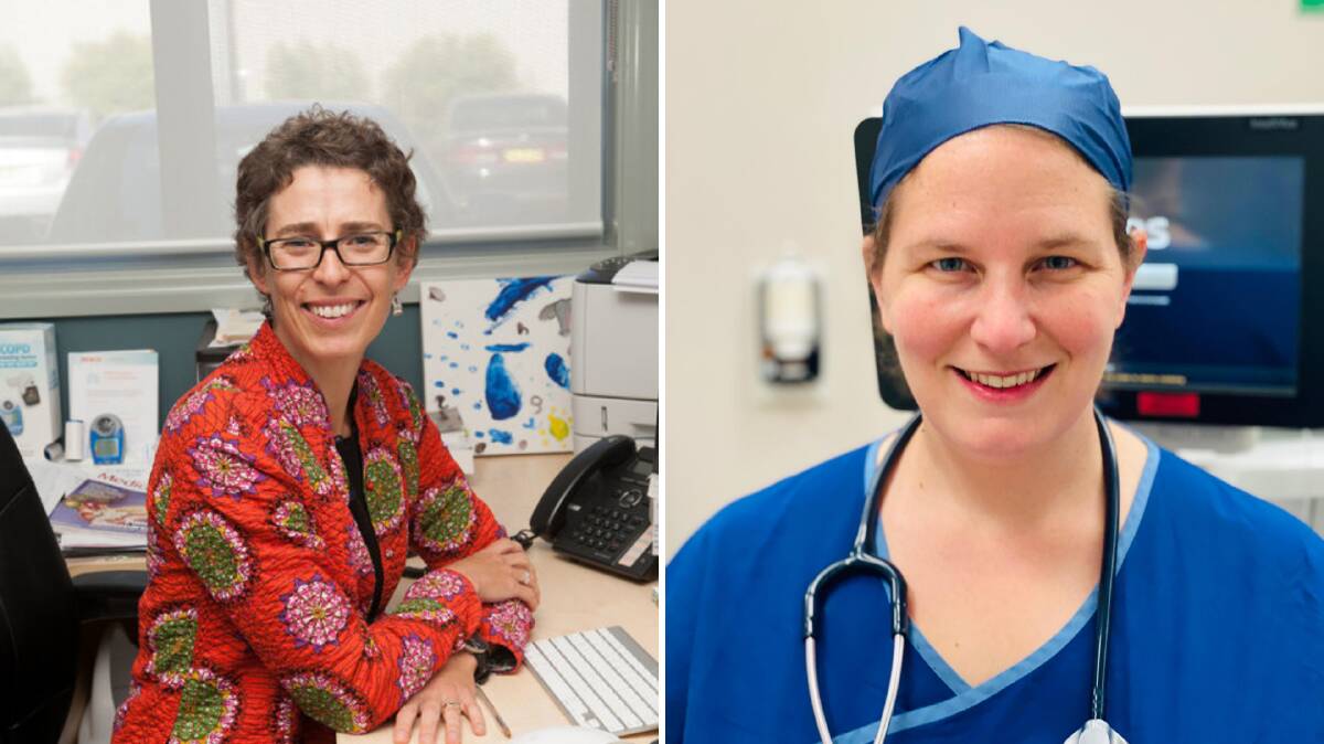 Dr Rachel Christmas, Vice President of the Rural Doctors Association of NSW, and Dr Megan Belot, President of the Rural Doctors Association of Australia. Pictures: Supplied