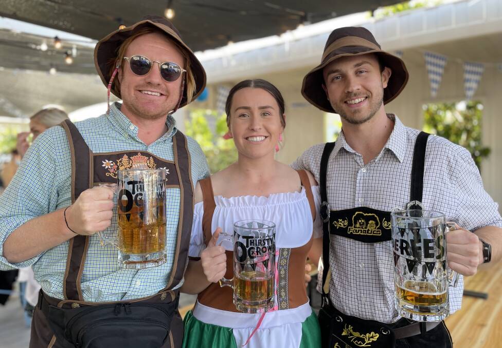 Wagga locals and visitors to the city were keen to celebrate Oktoberfest over the weekend, particularly following the recent lockdown. Pictures: Emily Wind