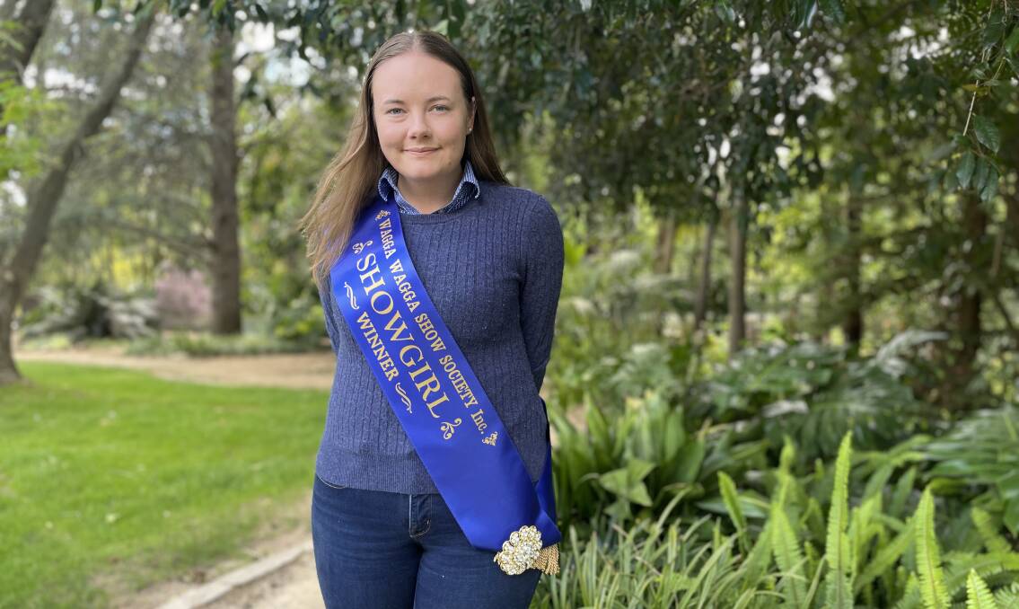 GOOD EXPERIENCE: The Wagga Show Society's 2021 Showgirl, Rebecca Dean, was selected at a small ceremony this month. Picture: Emily Wind