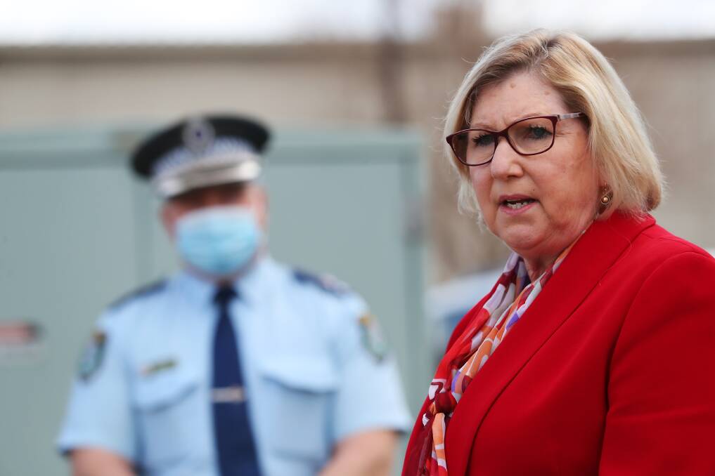 Murrumbidgee Local Health District chief exective Jill Ludford and Riverina Police Superintendent Bob Noble outlined how the region will respond to an "inevitable" outbreak of COVID-19 on Friday. Picture: Emma Hillier