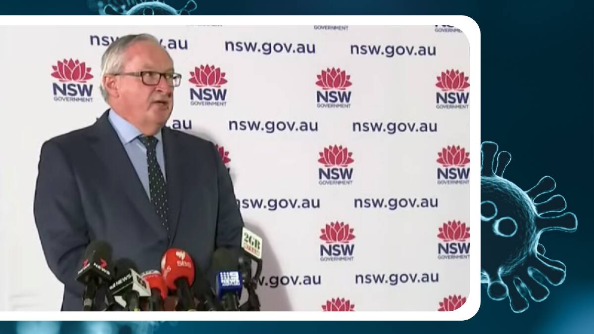 NSW health minister Brad Hazzard provided an update on the current COVID-19 outbreak on Saturday morning.