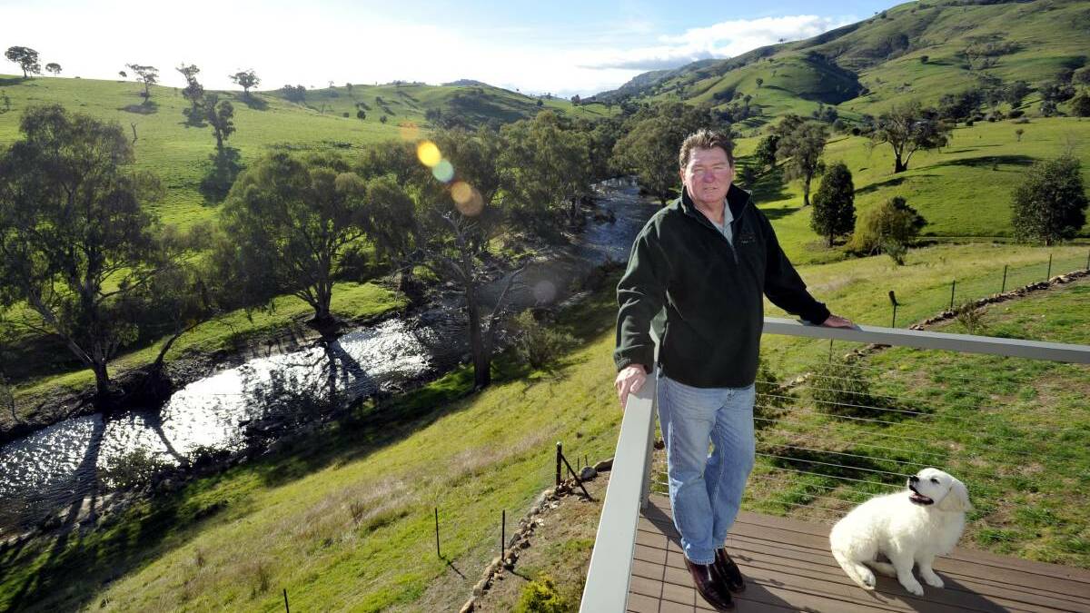 Tumut's David Sheldon at his accomodation venue Elm Cottage just outside of town. Picture: File