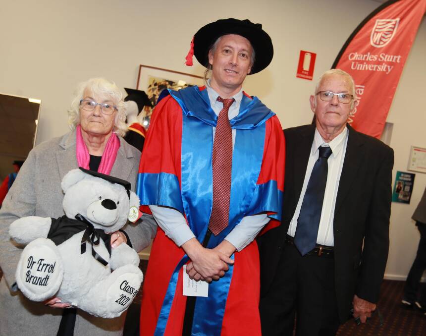 Charles Sturt University students from the faculty of Business, Justice and Behavioural Science were excited to graduate on Thursday. Pictures: Les Smith 