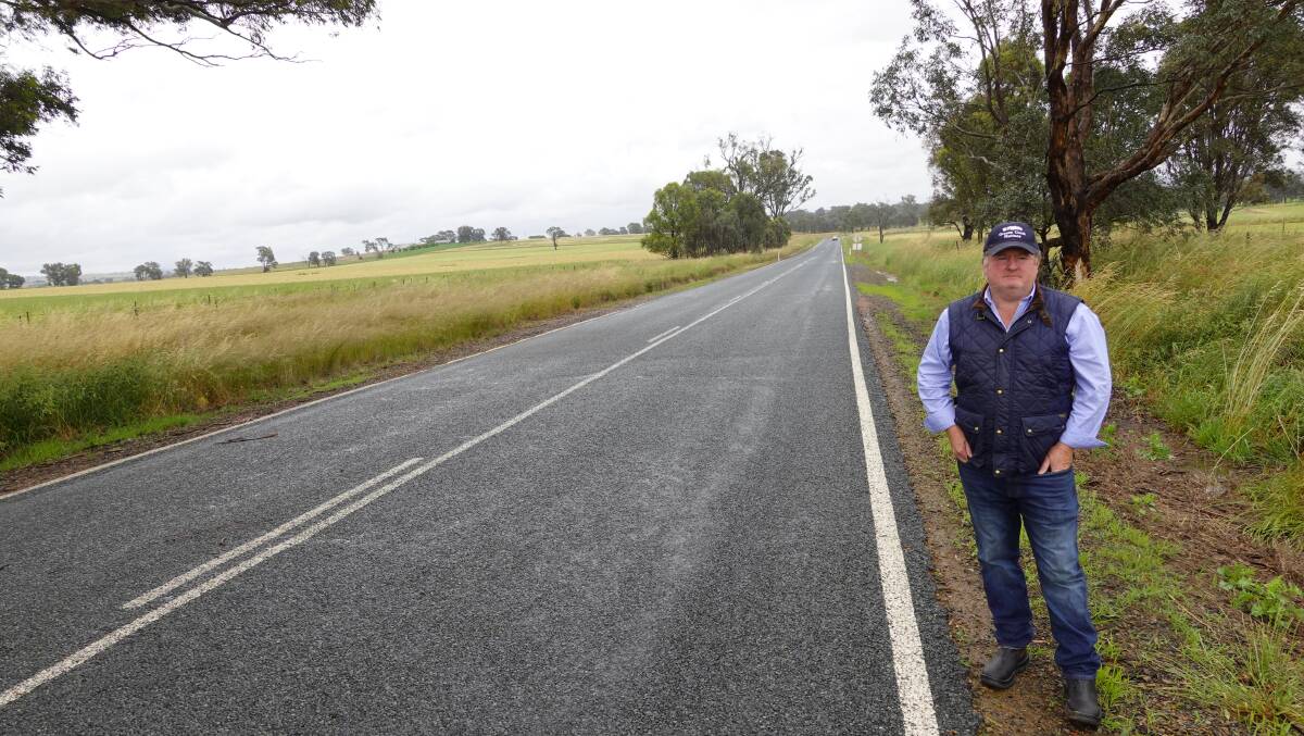 DANGEROUS: Mr Cocking said Holbrook Road is uneven, narrow and putting lives at risk. Picture: Monty Jacka