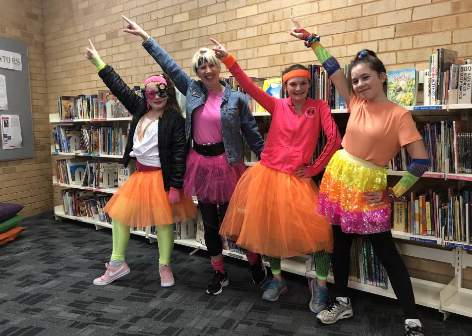 Students at Lake Albert dressed up in 80's themed clothing on Thursday to celebrate their principal Kay Thurston, who is retiring on Friday after decades of teaching across the Riverina.