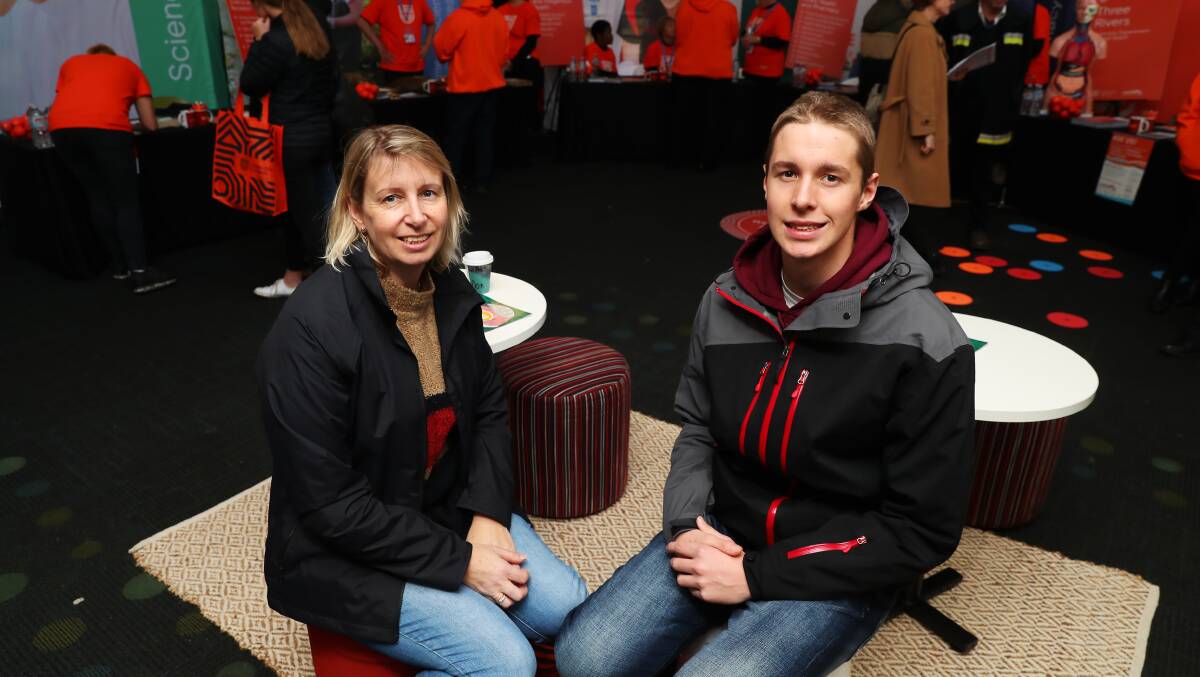 GOING VIRTUAL: Charles Sturt University has been forced to move its Open Day virtually for the second year running. Leanne and Simon Thomson pictured above at Open Day in 2019. Photo: Emma Hillier. 
