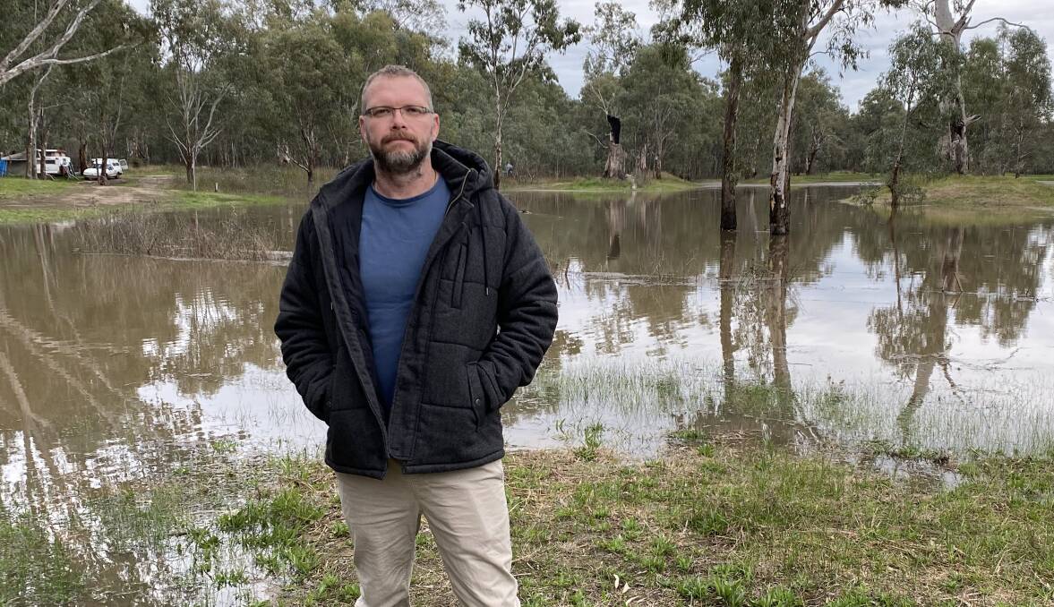 FED-UP: Wagga Residents Association vice president Dan Grentell pictured at Wilks Park, along with farmer Tom Kelsall are disgruntled with the current management of Burrinjuck and Blowering dams. Picture: Daniel Heinrich 